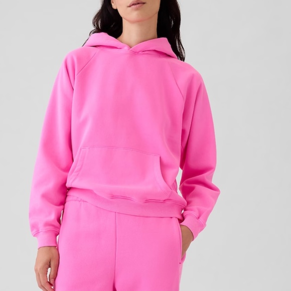 GAP Vintage Soft Hoodie (Standout Pink) - Picture 2 of 2